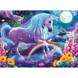 Glitter Unicorn - 100 Piece Jigsaw Puzzle for Kids | Unique & Interlocking Piece